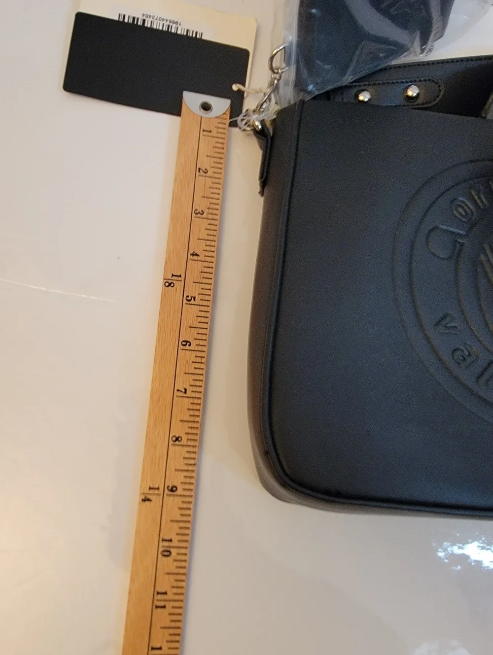 Nwt Valentino Orlandi Vegan Leather Black Crossbody Bag + Wallet - Picture 5 of 16